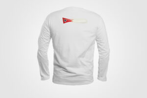 L-Shirt blanc Leurre Rouge